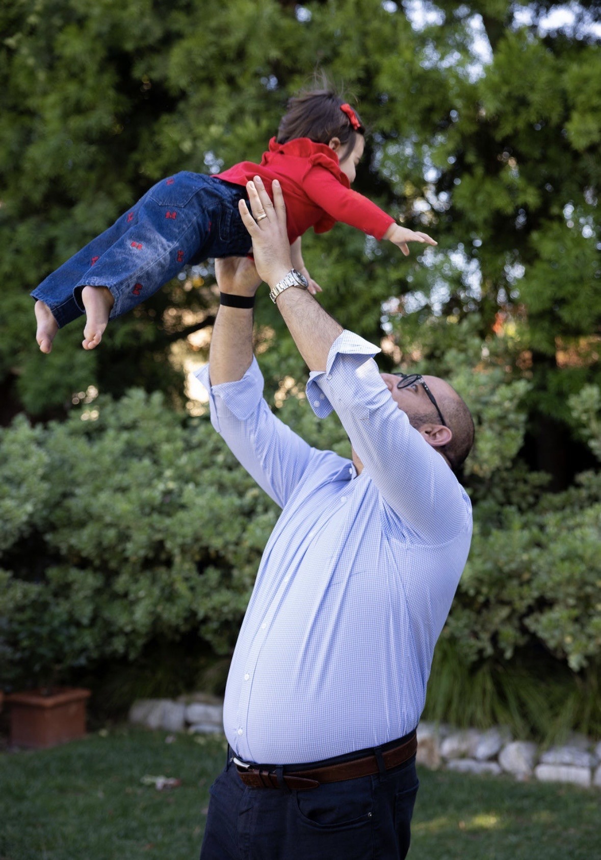 Nerses Aposhian with his daughter